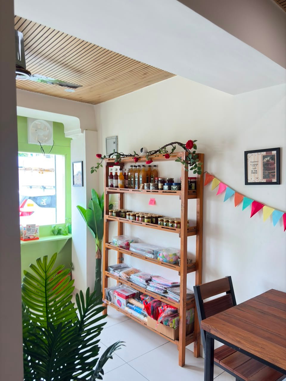 Colourful café corner